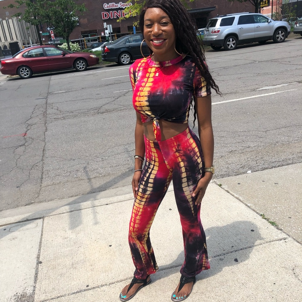 Two piece tie dye set